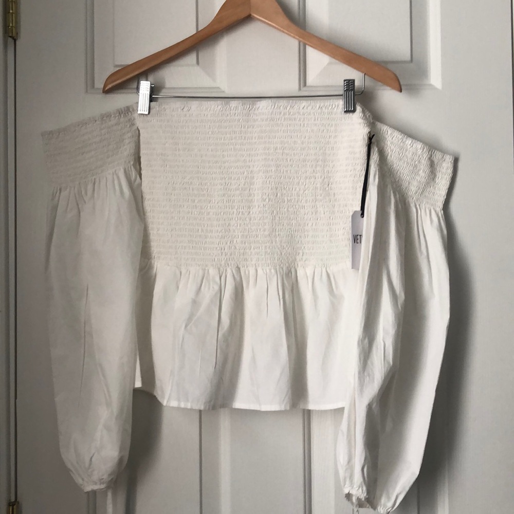 Vetiver off the shoulder top